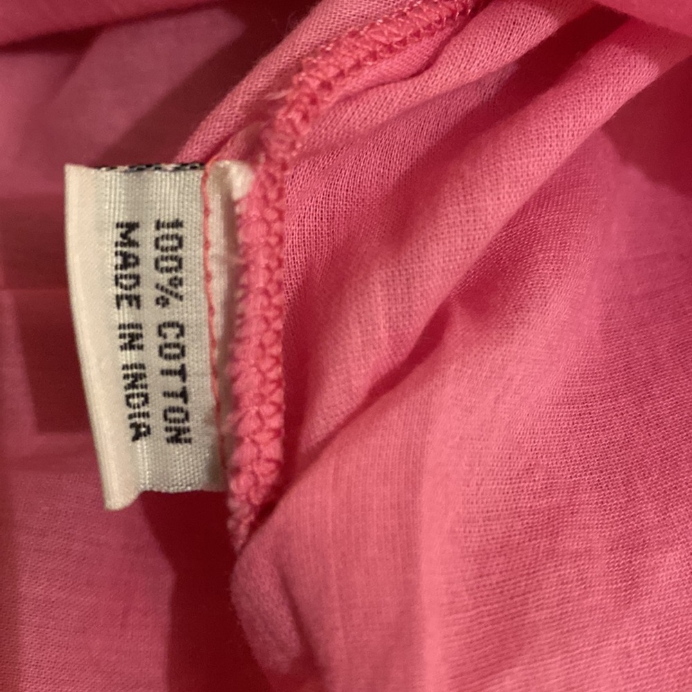 Roberta Roller Rabbit Pink Tunic with White Embroidery. Size 18. New - Picture 6 of 6